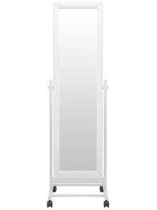 Напольное зеркало в спальню BeautyStyle 27 (135х42,5см) Белое в Костроме - предосмотр 1