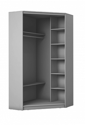 Детский угловой шкаф-купе Хит-У-23-4-77-17, Абстракция №1, Белый в Костроме - изображение 1