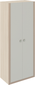 Двухдверный шкаф Глэдис М22 (Шимо светлый/Белый текстурный) в Костроме