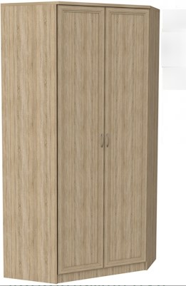 Распашной шкаф 403 несимметричный, цвет Дуб Сонома в Костроме - изображение