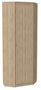 Распашной шкаф 402 угловой со штангой, цвет Дуб Сонома в Костроме - предосмотр