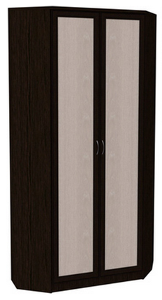 Распашной шкаф 401 угловой со штангой, цвет Венге в Костроме - изображение