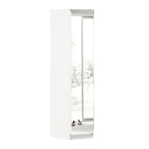 Одностворчатый шкаф Айла с зеркалом ЛД 688.140.000, Белый, исполнение 1 в Костроме