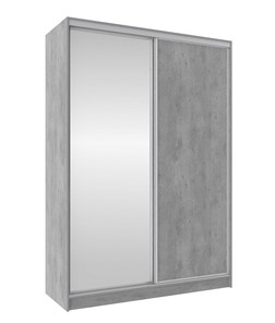 Шкаф 2-х дверный 1600 Домашний Зеркало/ЛДСП, Atelier светлый в Костроме