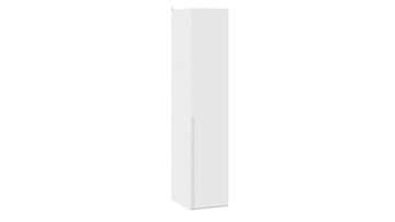 Шкаф одностворчатый Порто (580) СМ-393.07.001 (Белый жемчуг/Белый софт) в Костроме