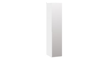 Шкаф с 1 зеркальной дверью Порто (580) СМ-393.07.002 (Белый жемчуг/Белый жемчуг) в Костроме