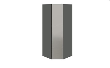Угловой шкаф Наоми с зеркальной правой дверью, цвет Фон серый, Джут СМ-208.07.07 R в Костроме - предосмотр