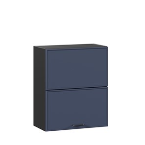 Кухонный горизонтальный шкаф 600 комбинированный Индиго ЛД 298.970.000.167, Чёрный/Тёмно-синий в Костроме