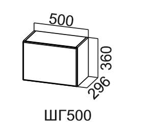 Навесной шкаф Модус, ШГ500/360, цемент светлый в Костроме