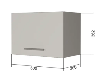 Шкаф на кухню В350, Белое гладкое Ламарти/Белый в Костроме