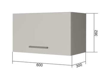 Шкаф настенный В360, Белое гладкое Ламарти/Белый в Костроме