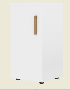 Низкий шкаф колонна с глухой дверью левой FORTA Белый FLC 40.1 (L) (399х404х801) в Костроме