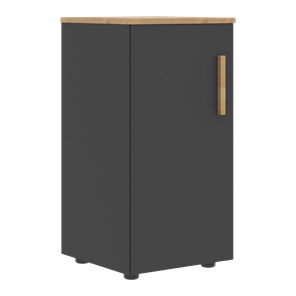 Шкаф колонна низкий с глухой левой дверью FORTA Графит-Дуб Гамильтон  FLC 40.1 (L) (399х404х801) в Костроме