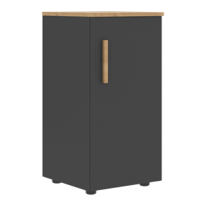 Низкий шкаф колонна с правой дверью FORTA Графит-Дуб Гамильтон  FLC 40.1 (R) (399х404х801) в Костроме