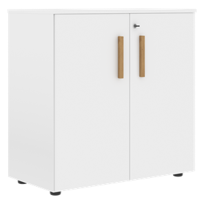 Низкий шкаф с малыми дверцами широкий FORTA Белый FLC 80.1(Z) (798х404х801) в Костроме