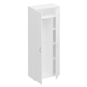Шкаф для одежды с дополнением Комфорт КФ, белый премиум (80x38x200) К.531 ДШ в Костроме