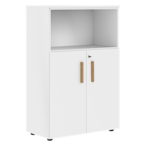 Шкаф с глухими малыми дверьми FORTA Белый FMC 80.1(Z) (798х404х1197) в Костроме