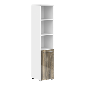 Шкаф высокий MORRIS  Дуб Базель/ Белый MHC 42.5  (429х423х1956) в Костроме