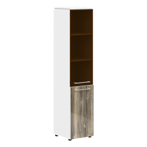 Шкаф высокий MORRIS  Дуб Базель/ Белый MHC  42.2 (429х423х1956) в Костроме