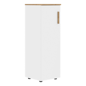 Средний шкаф колонна с левой дверью FORTA Белый-Дуб Гамильтон  FMC 40.1 (L) (399х404х801) в Костроме