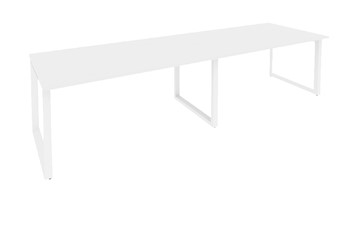 Конференц-стол для переговоров O.MO-PRG-2.4 Белый/Белый бриллиант в Костроме
