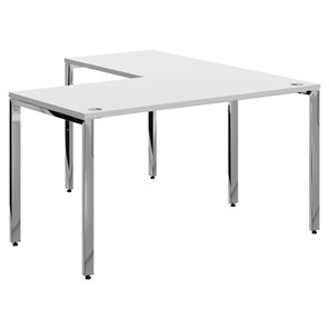 Письменный угловой  стол для персонала левый XTEN GLOSS  Белый  XGCT 1415.1 (L) (1400х1500х750) в Костроме