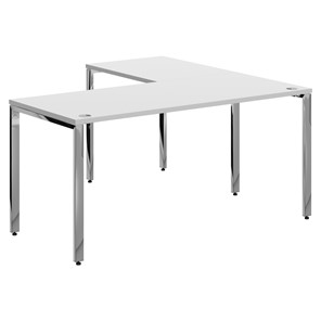 Письменный угловой  стол для персонала левый XTEN GLOSS  Белый XGCT 1615.1 (L) (1600х1500х750) в Костроме