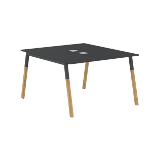 Переговорный стол FORTA Черный Графит-Черный Графит-Бук  FWST 1113 (1180x1346x733) в Костроме