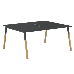 Переговорный стол FORTA Черный Графит-Черный Графит-Бук FWST 1513 (1580x1346x733) в Костроме