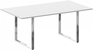 Конференц-стол переговорный Metal system direct БО.ПРГ-180 Белый в Костроме