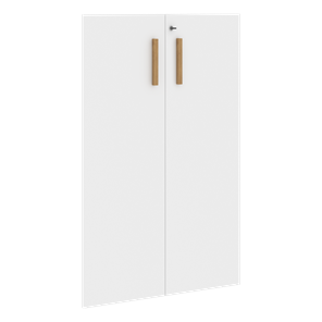 Средние двери для шкафов с замком FORTA Белый FMD 40-2(Z) (794х18х1164) в Костроме