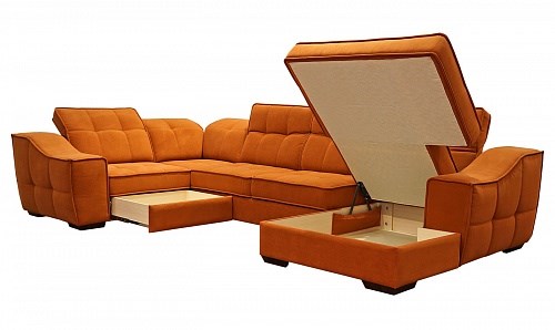 Угловой диван N-11-M (П1+ПС+УС+Д2+Д5+П1) в Костроме - изображение 1