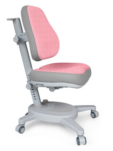 Кресло Mealux Onyx (Y-110) G + DPG  - серое + чехол розовый с серыми вставками в Костроме