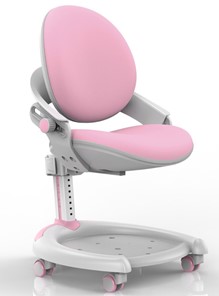 Детское растущее кресло Mealux ZMAX-15 Plus, Y-710 PN Light, белый металл, обивка светло-розовая однотонная в Костроме