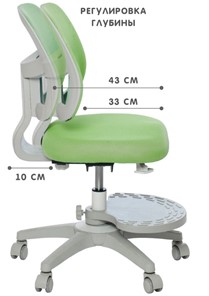 Кресло детское Holto-22 зеленое в Костроме - предосмотр 3