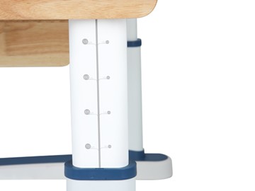 Детский стол-трансформер Mealux Oxford Wood Max, Белый/Синий в Костроме - предосмотр 3