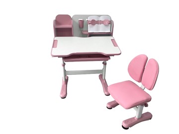 Стол растущий и стул Vivo Pink FUNDESK в Костроме - предосмотр 3