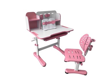 Стол растущий и стул Vivo Pink FUNDESK в Костроме - предосмотр