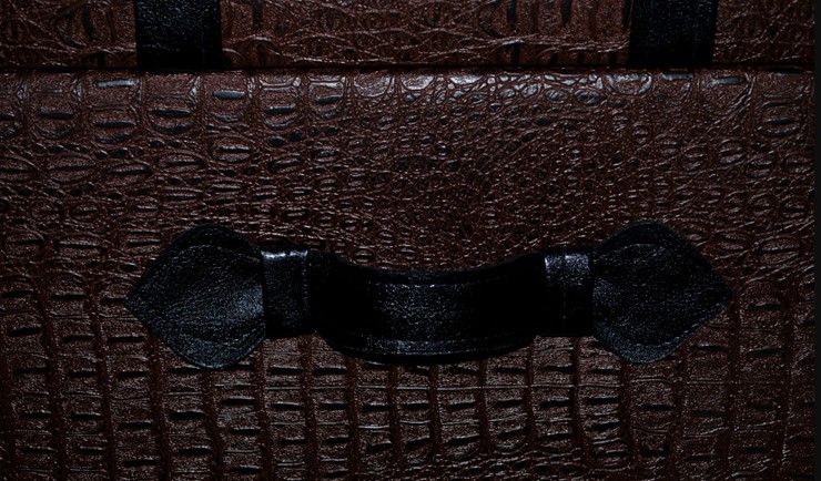Банкетка "Аллигатор" коричневый, иск. кожа в Костроме - изображение 4