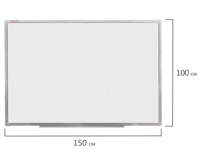 Магнитная доска для рисования BRAUBERG 100х150 см, алюминиевая рамка в Костроме - изображение 8