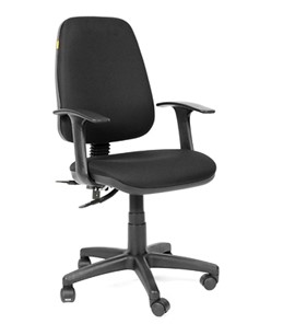 Кресло компьютерное CHAIRMAN 661 Ткань стандарт 15-21 черная в Костроме - предосмотр