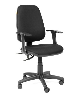 Кресло компьютерное CHAIRMAN 661 Ткань стандарт 15-21 черная в Костроме - изображение