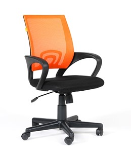 Офисное кресло CHAIRMAN 696 black Сетчатый акрил DW66 оранжевый в Костроме - предосмотр