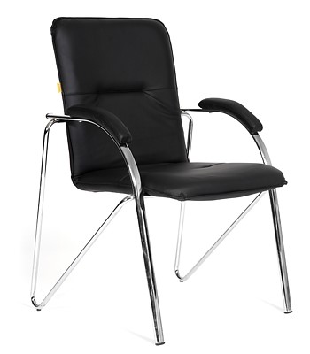 Офисное кресло CHAIRMAN 850 Экокожа Terra 118 черная в Костроме - изображение