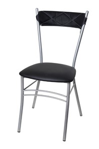 Кухонный стул Бистро Софт СРП-080С Эмаль, с мягкой спинкой Экотекс черный в Костроме