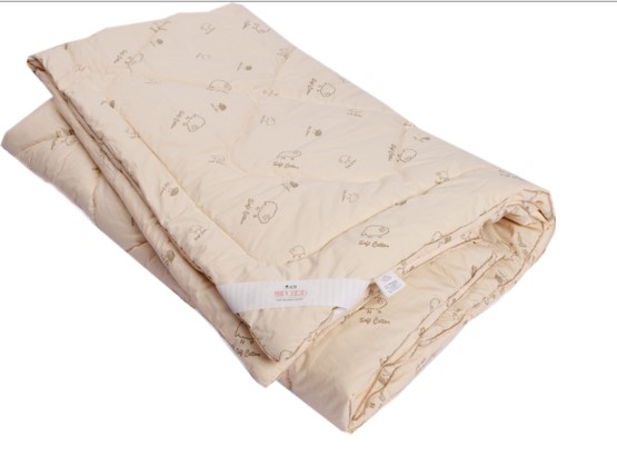 Стеганое одеяло ОВЕЧЬЯ ШЕРСТЬ в упаковке п-э вакуум в Костроме - изображение